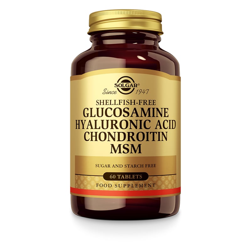 Solgar Vitamins Glucosamine Hyaluronic Acid Chondroitin MSM afbeelding