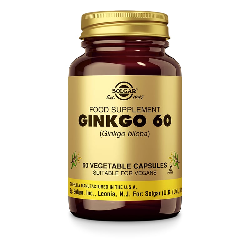 Solgar Vitamins Ginkgo 60 mg Abbildung