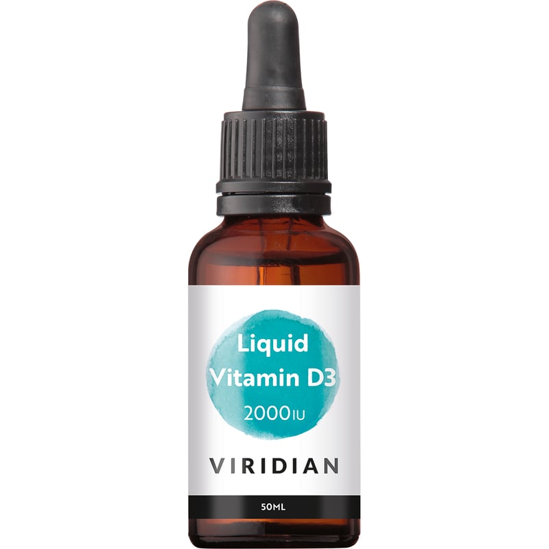 Viridian Liquid Vitamin D3 (Vegan) 2000 IU (50 µg) image