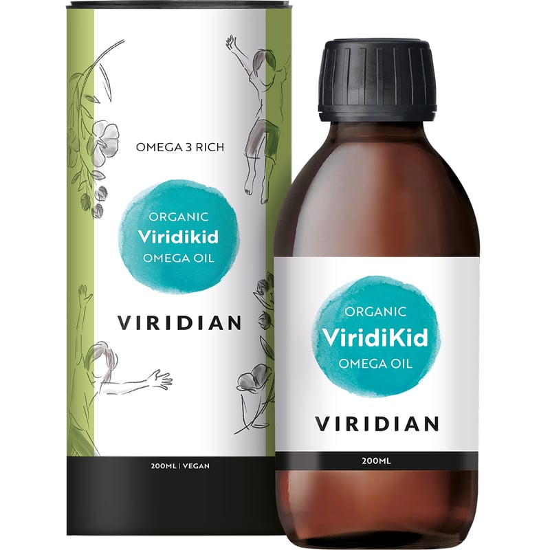 Viridian ViridiKid™ Nährstoffmischung (100% Bio-Omega-3-Öl) Abbildung