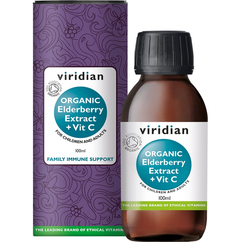 Viridian Organic Elderberry Extract with Vitamin C image