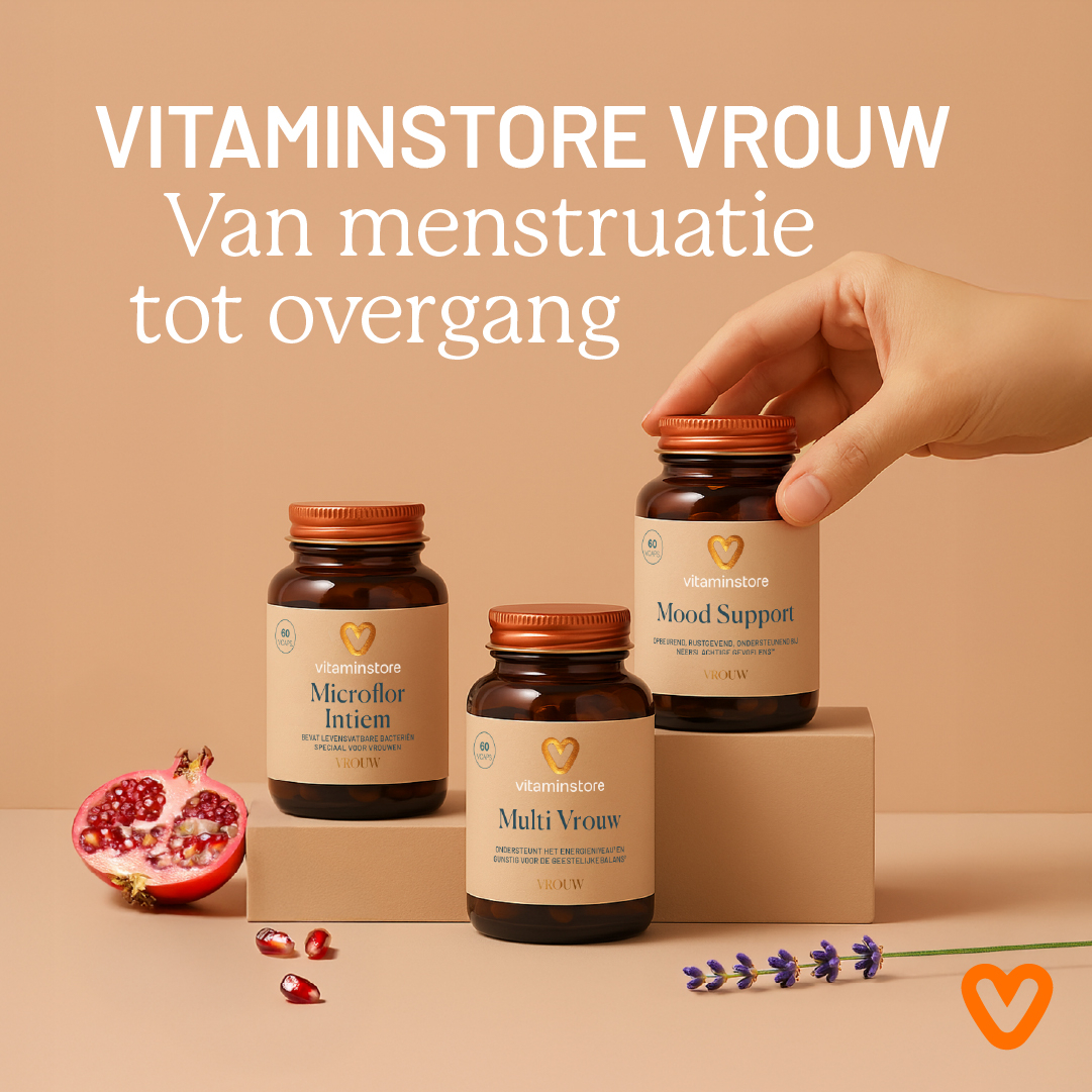 Foto einer Frau mit einem Multivitamin für Schwangere