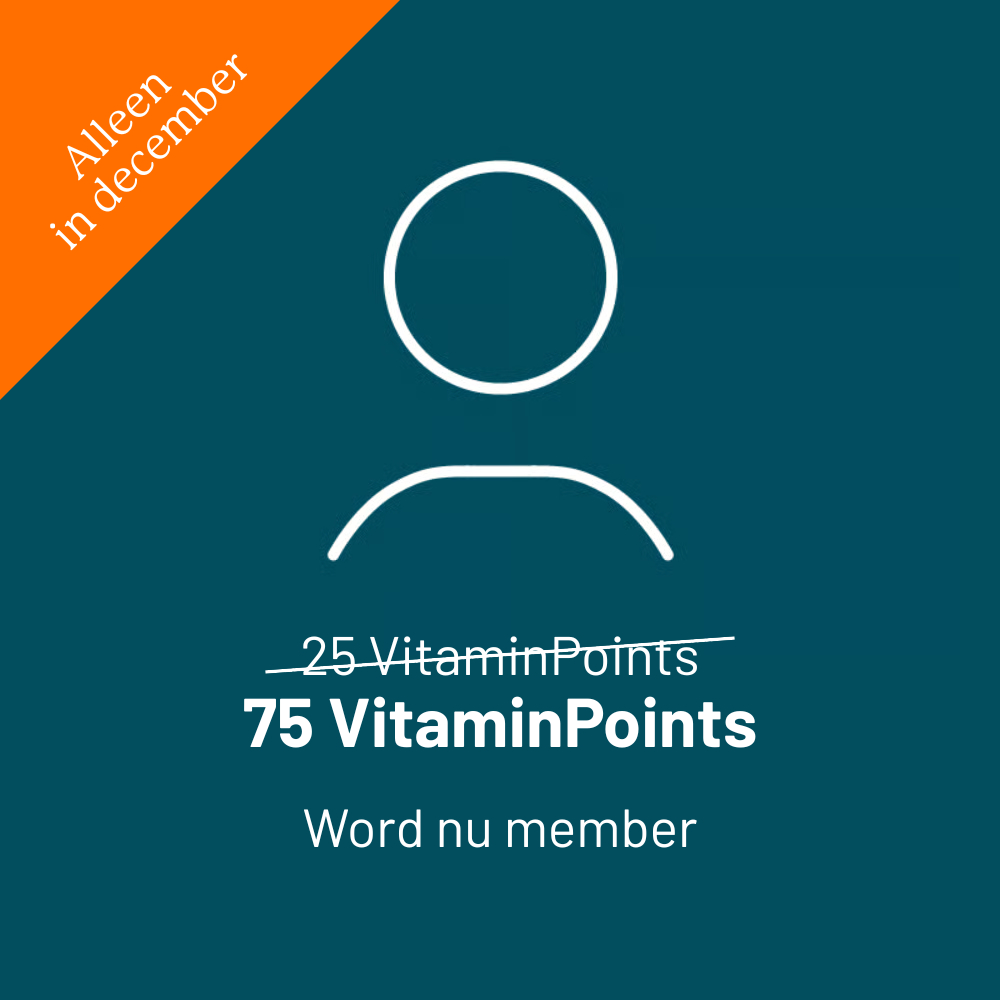 maak een account aan en krijg vitaminpoints