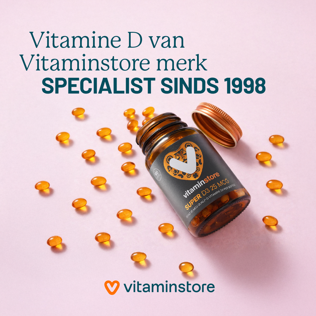 Foto von einem Vitamin-D-Nahrungsergänzungsmittel mit den Kapseln auf dem Tisch