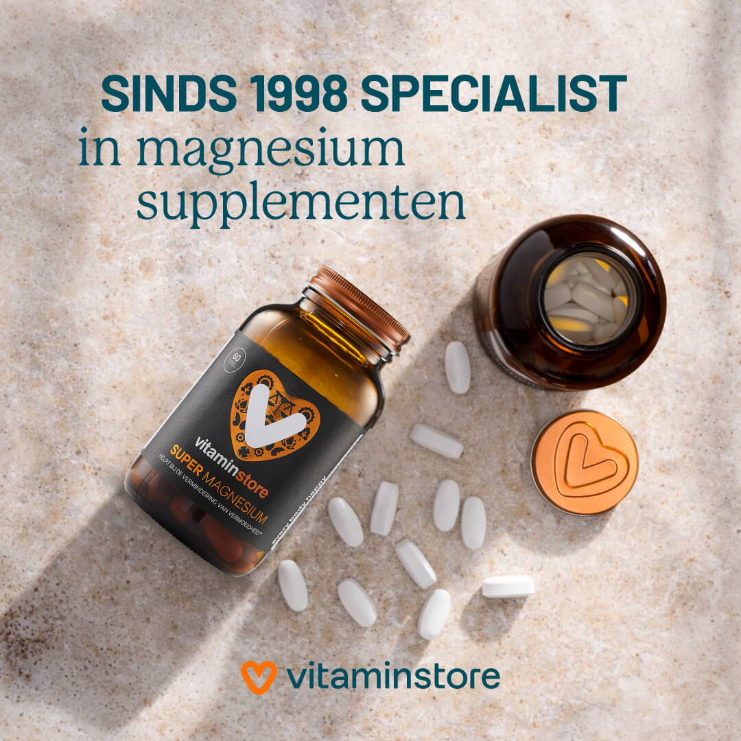 jar of magnesium supplement with seperate pills
